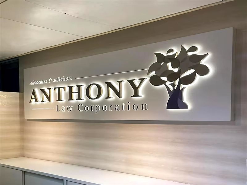 Reception Signage Project 9